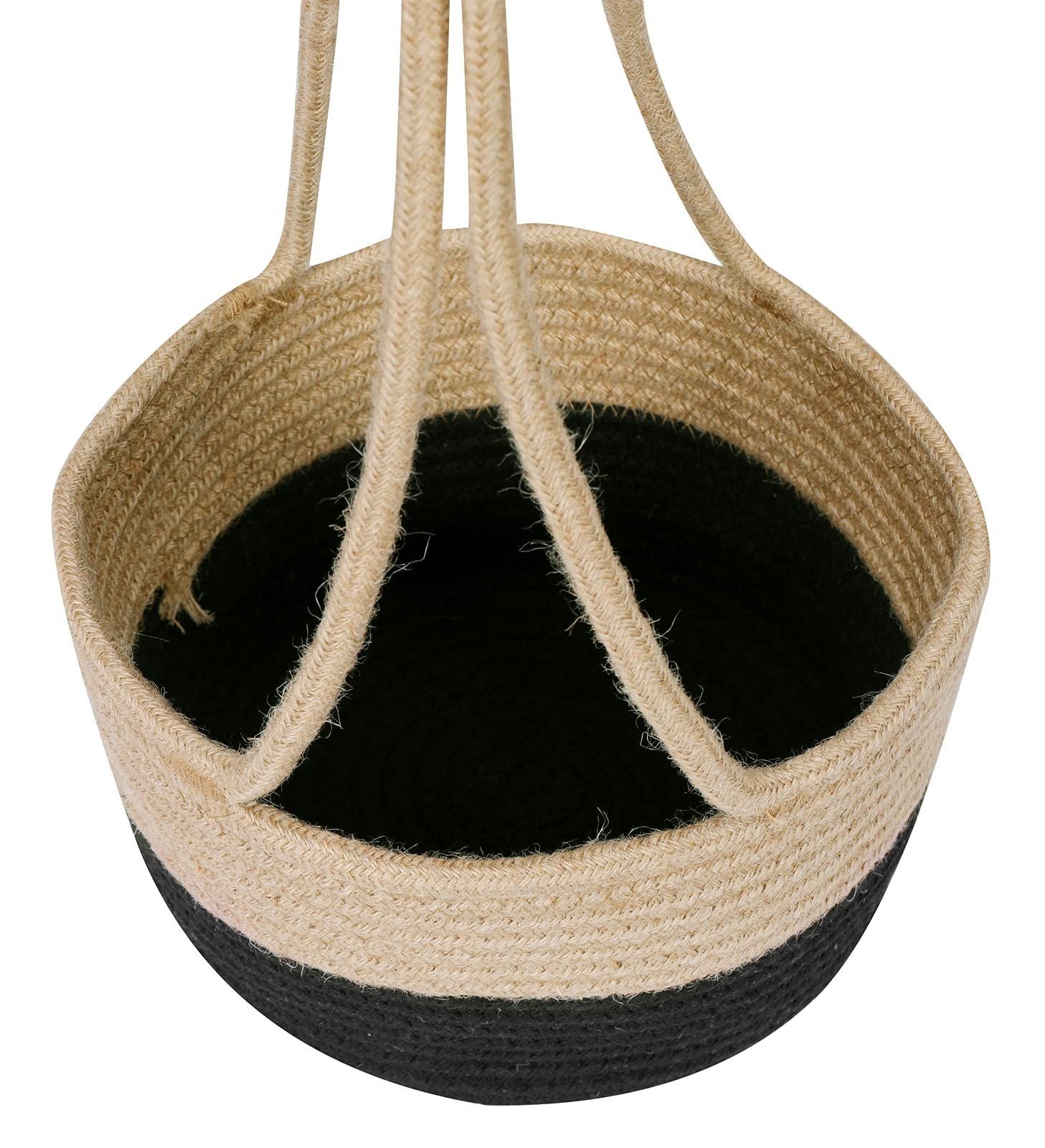 Jute Rope Woven Indoor Plant Hanging Holder For Decor