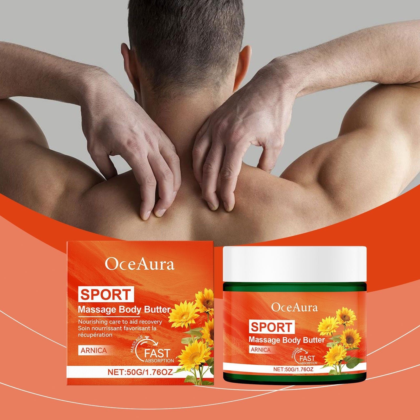 Body Care Cream, Soothing, Nourishing, Muscle Relief, Fast Absorption ,50g