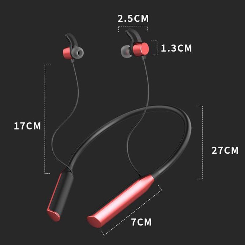 Magnetic Neckband Earphones Bluetooth Headphone Waterproof Wireless Sport Headset