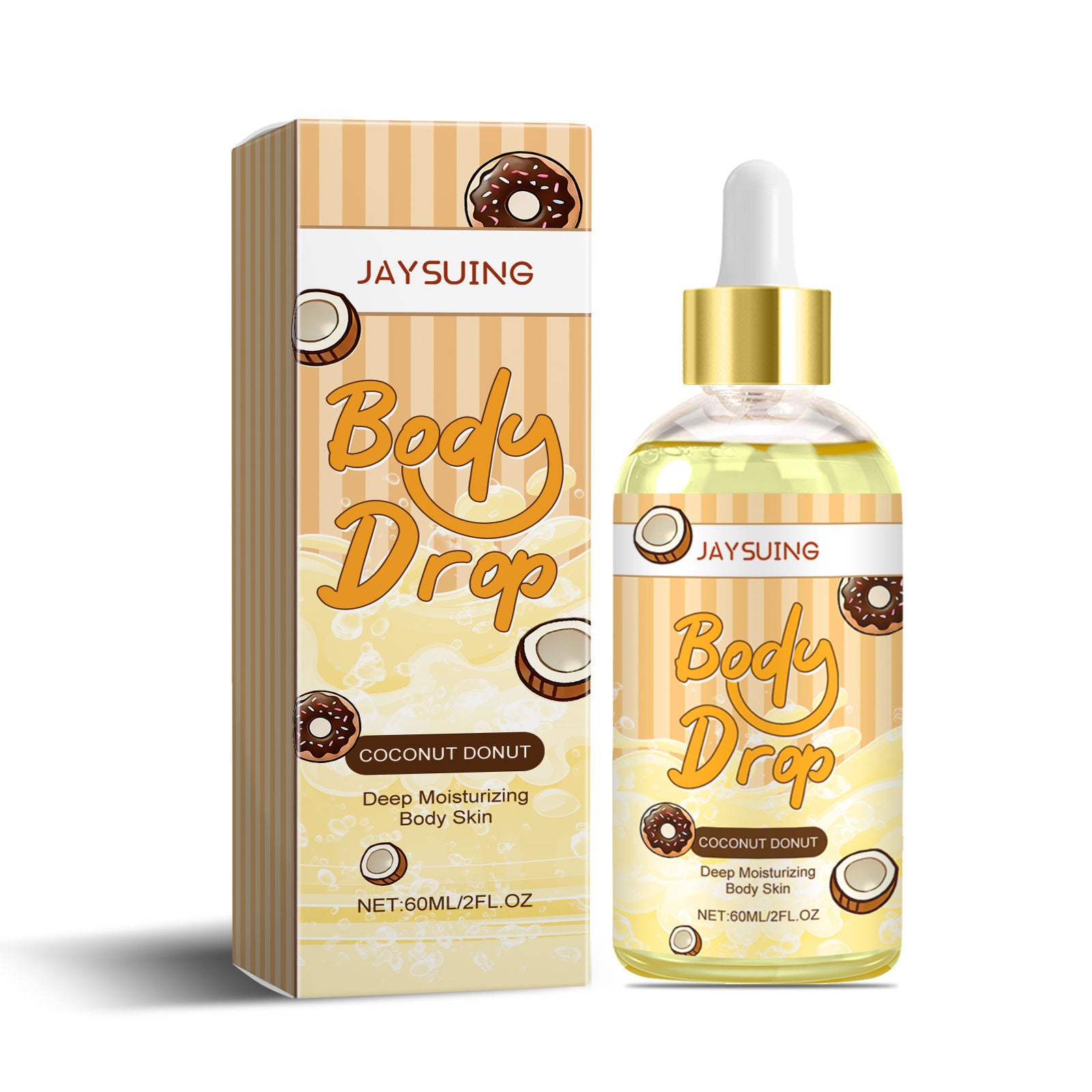 Skin Care Body Oil, Moisturizing, Firming, Natural Apricot, Hydrating, Massage ,60ml