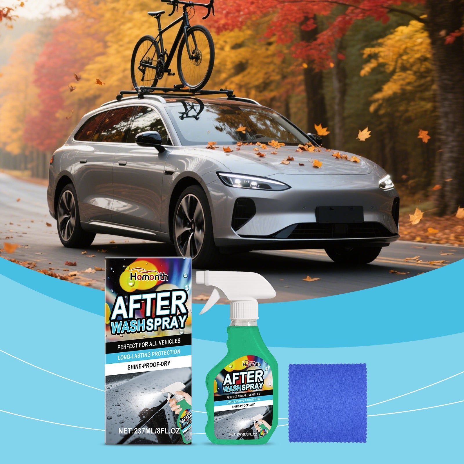 Car Reconditioning Spray Set, Waterproof, Shine, Easy Car Detailing, Protect & Restore ,237ml