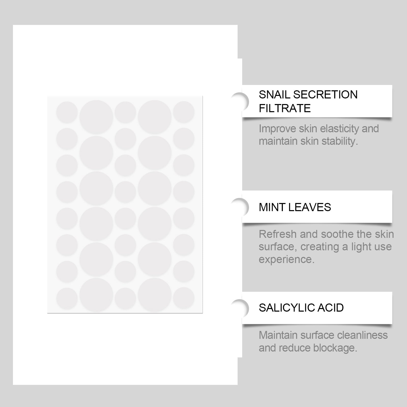 Clear Waterproof Acne Patch, Skin Concealer, Hydrogel Spot Treatment for Fast Healing ,36pcs
