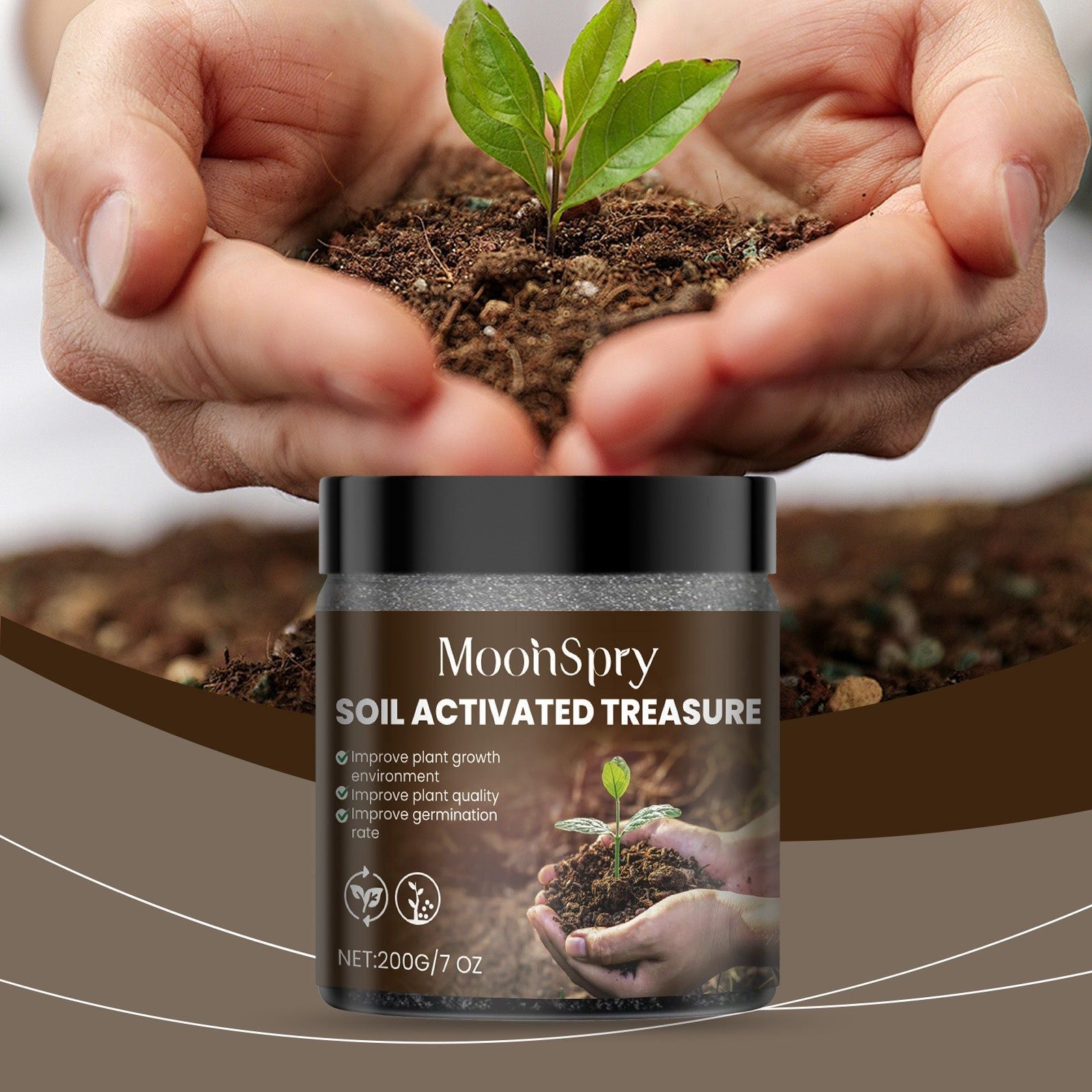 Boost Plant Growth with Soil Nutrient Activation Powder, Fertilizer for Healthy Soil ,200g