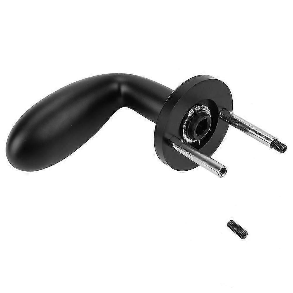 Black Aluminum Door Handle Lock for Indoor Wooden Doors