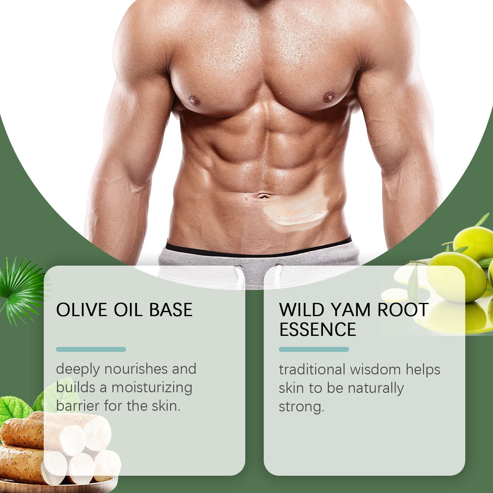 Body Care Cream for Men, Soothes Discomfort, Nourishes, Moisturizes, Natural Strength ,59g