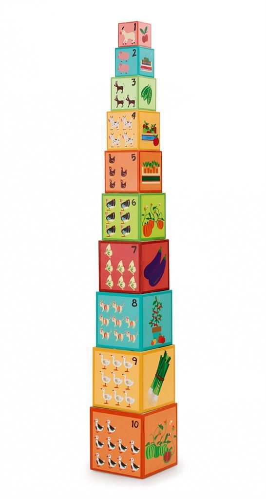 Stacking Tower Jumbo Farm 10 Pcs