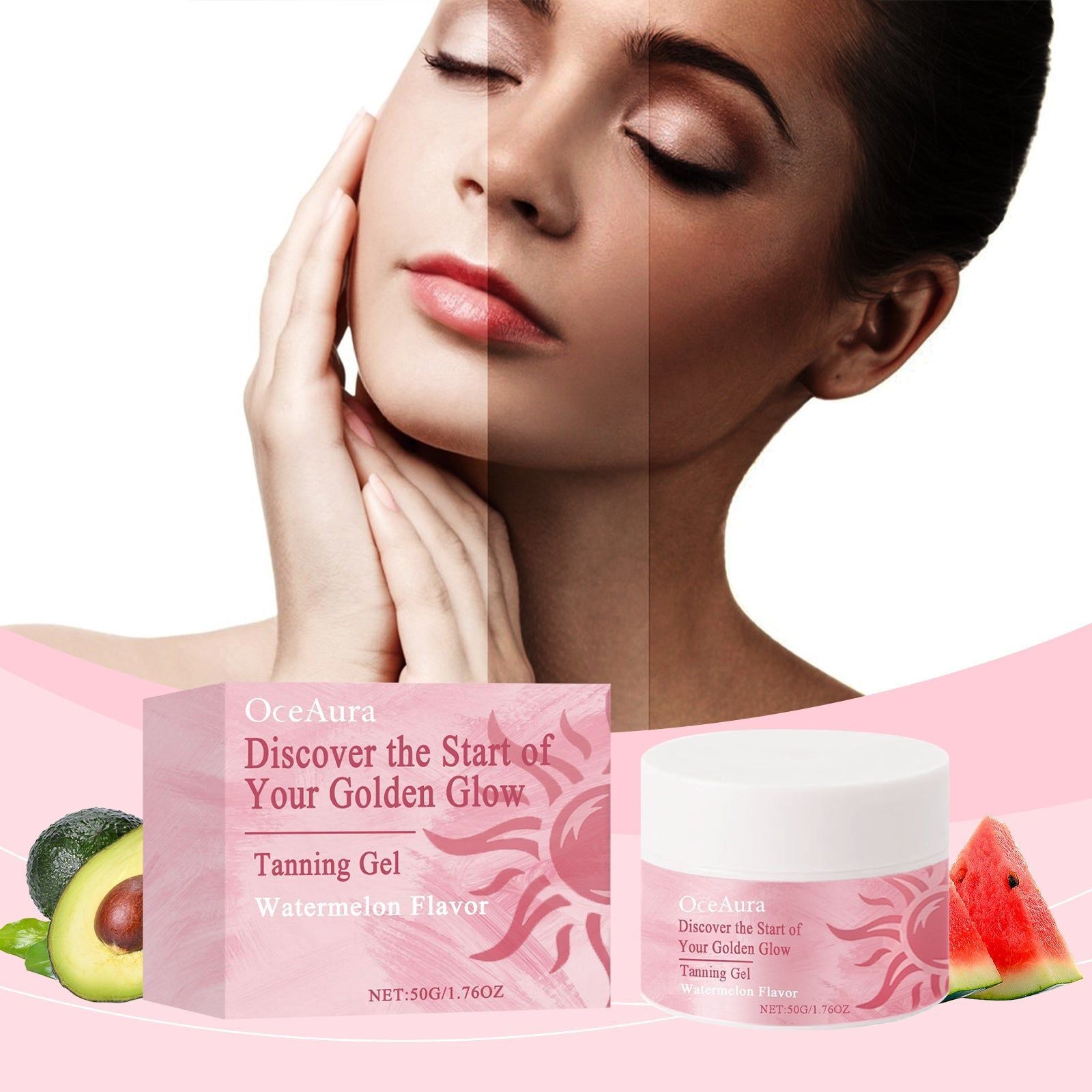 Black Care Gel, Natural Body Care, Brightening, Tanning & Repair, Soft Nourishing Lotion ,50g