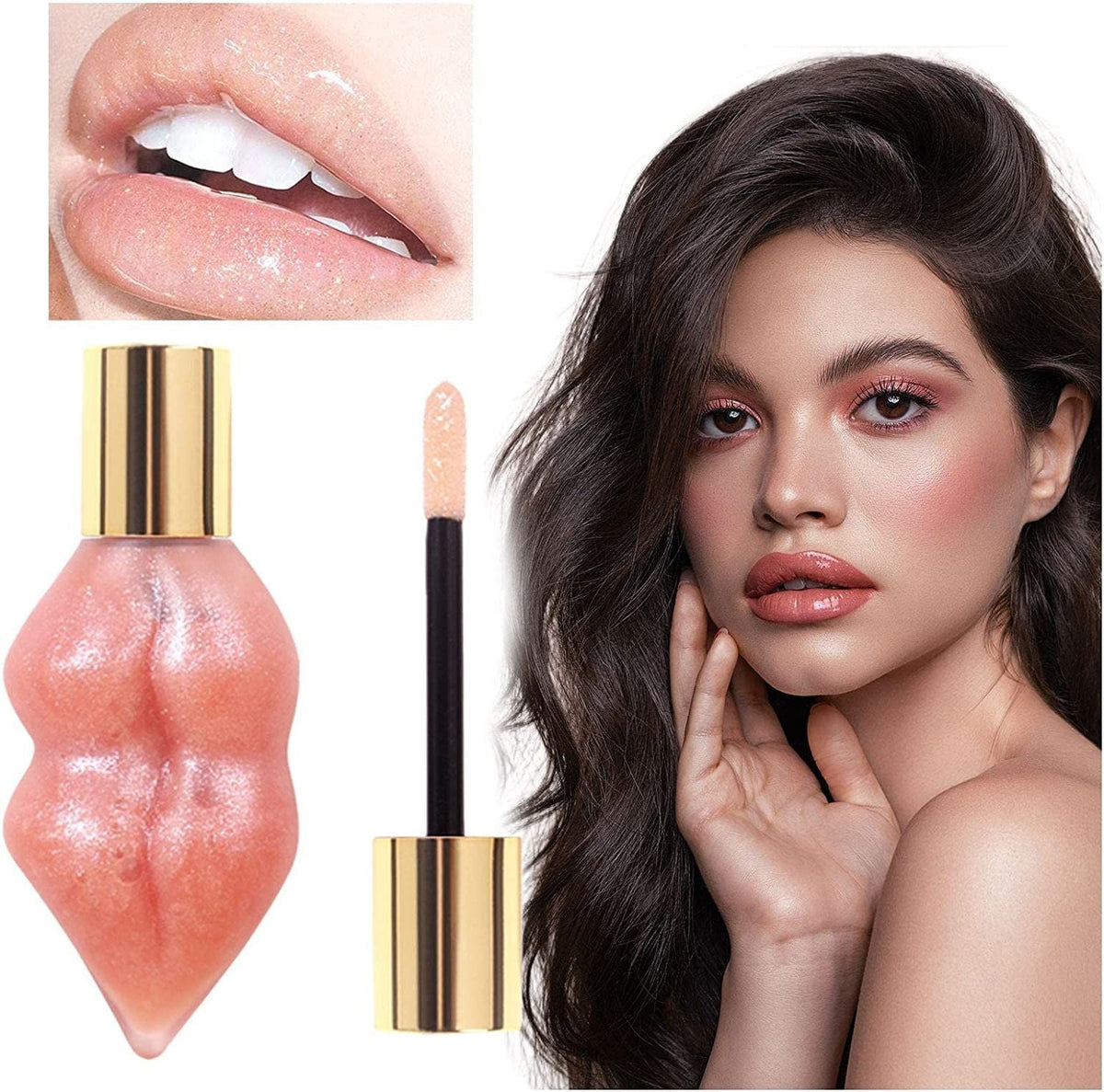 Lip Gloss Ginger Mint Lip Plumping Liquid Lip Color Moisturizing Lip Enhancer Lip Balm
