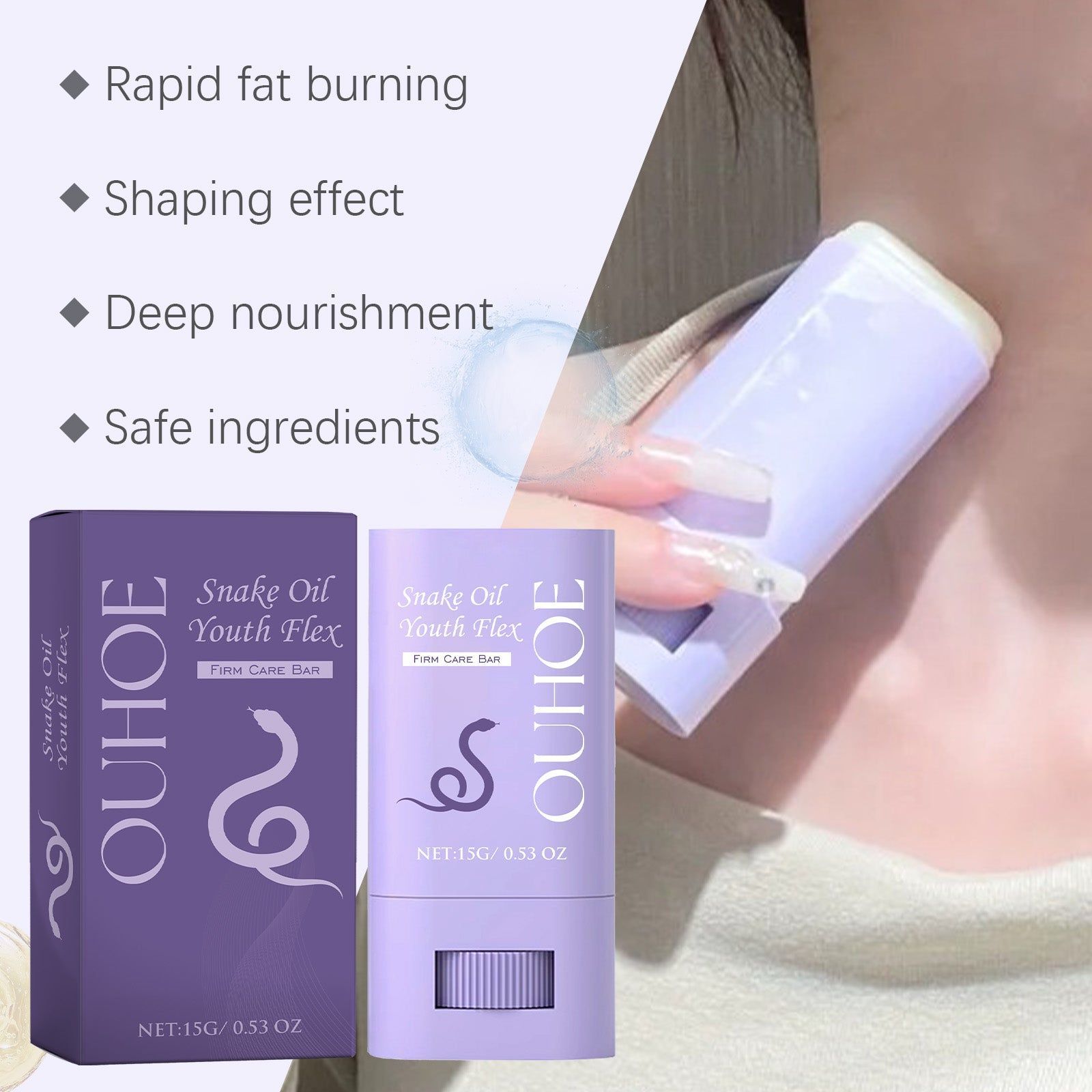 Slimming and Moisturizing Shaper Stick, Fast Fat Burn, Skin Firming, Cellulite Reduction ,15g
