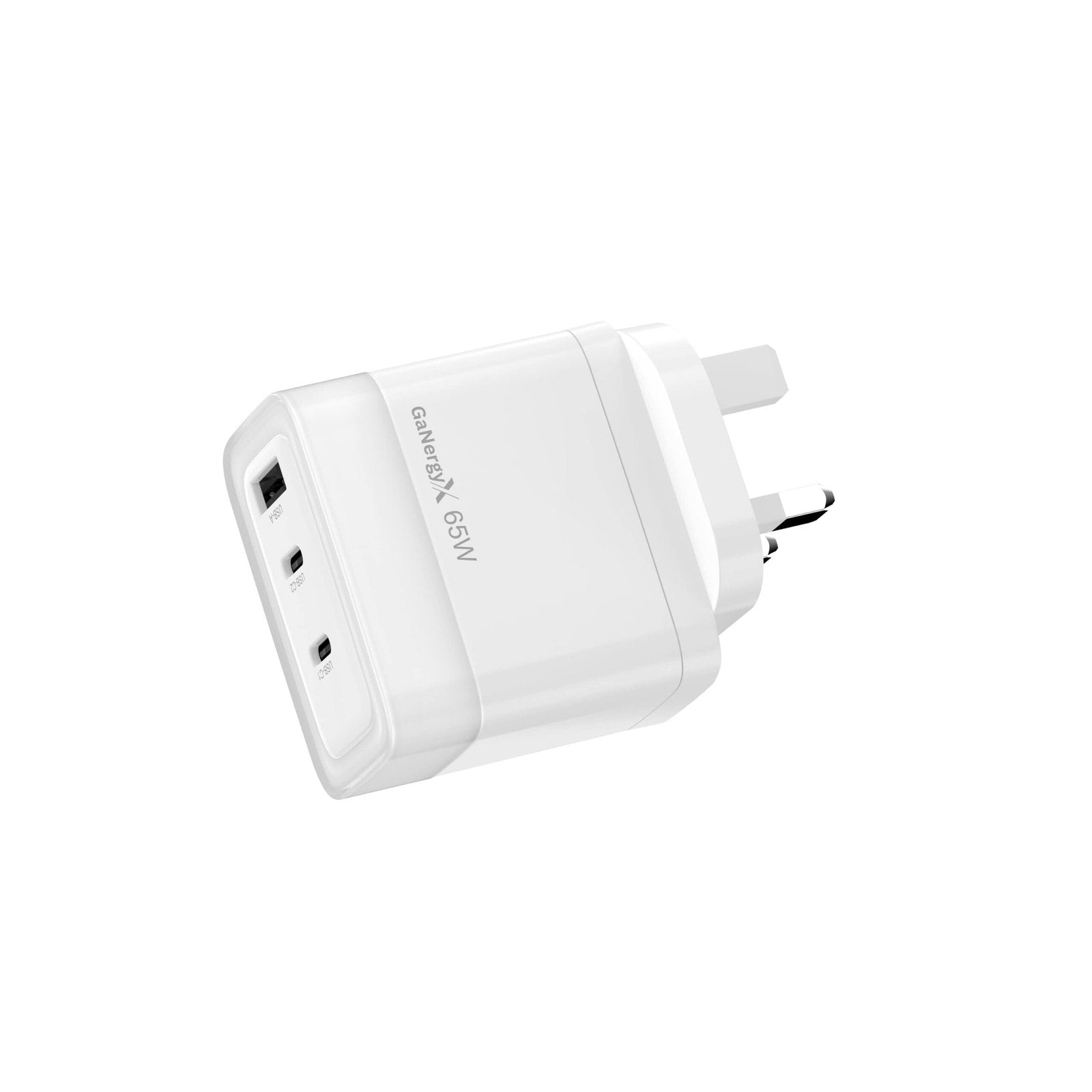 Infinyty VoltX GaN Wall Charger, USB-C & USB-A, White