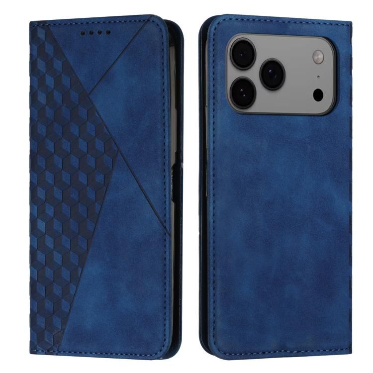 For iPhone 18 Pro Max / iPhone 17 Pro Max Diamond Splicing Skin Feel Magnetic Leather Phone Case
