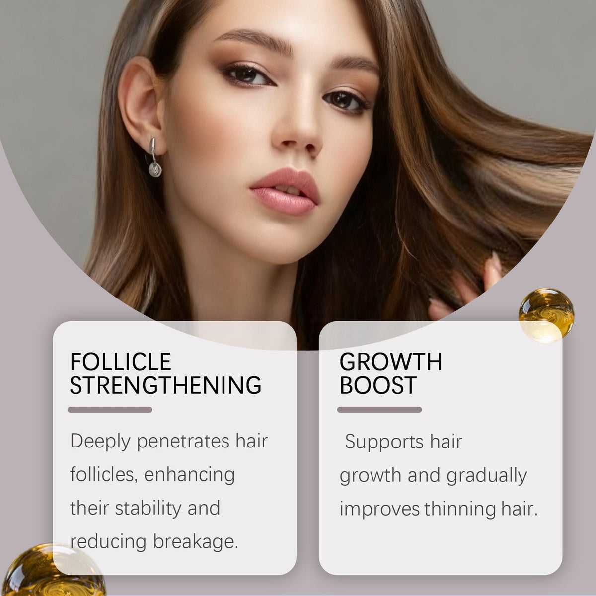Hair Care Oil for Growth, Nourishing Scalp, Strengthening, Moisturizing, Massage Essence ,60ml