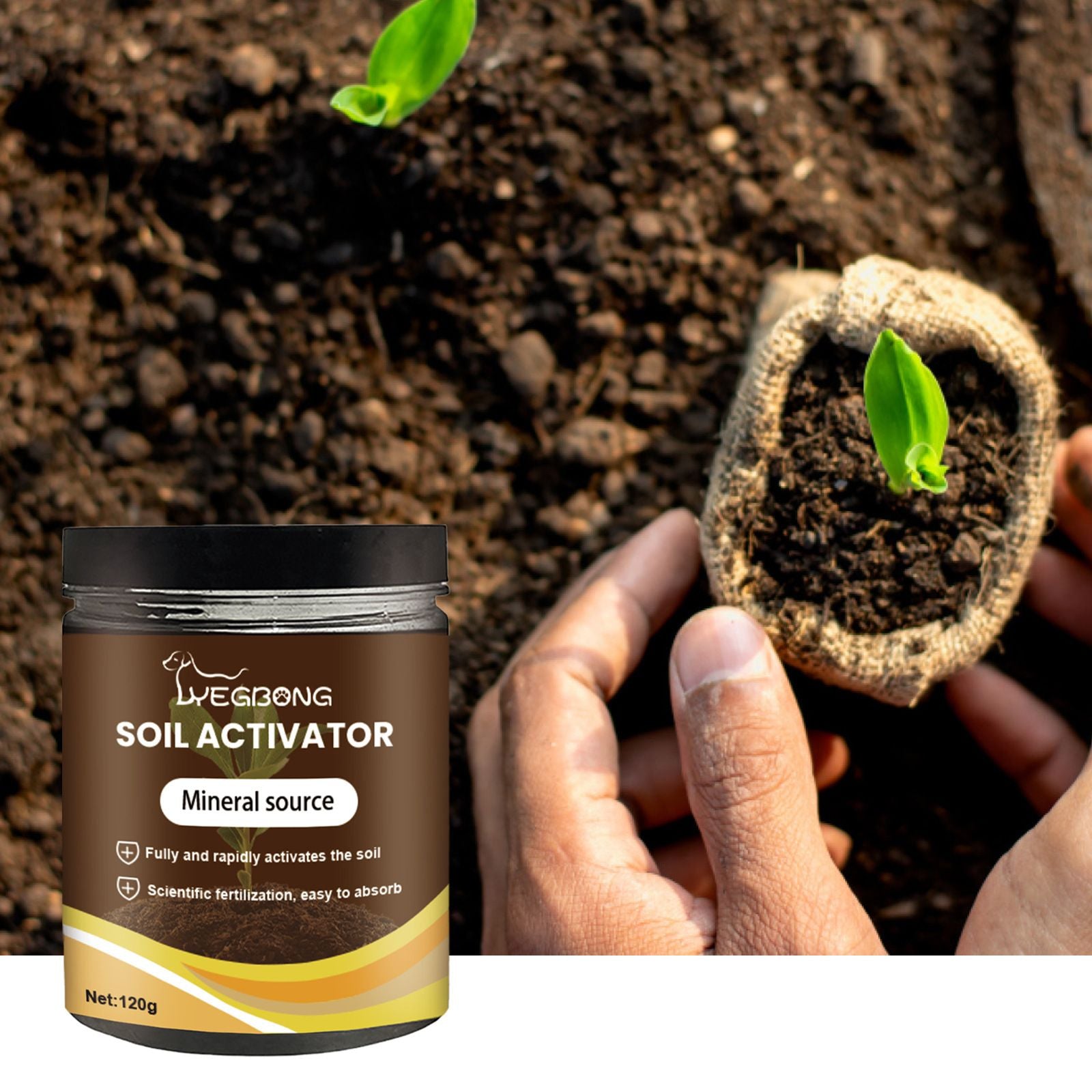 120g Soil Activator Fertilizer, Root Growth Stimulator