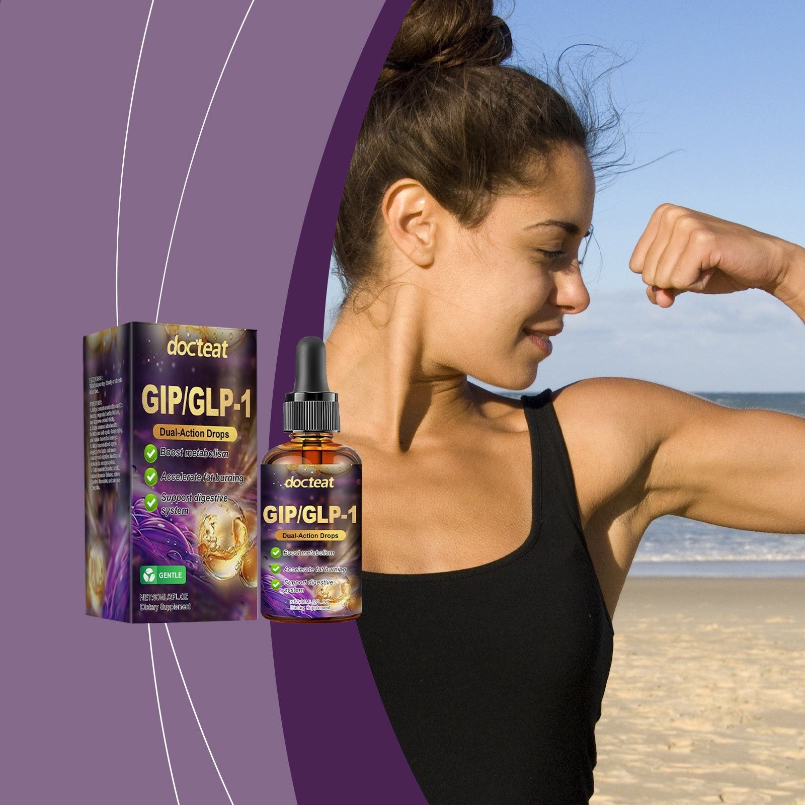 Boost Your Body Care with GLP-1 Drops, Supports Digestive Balance, Relieves Discomfort ,60ml