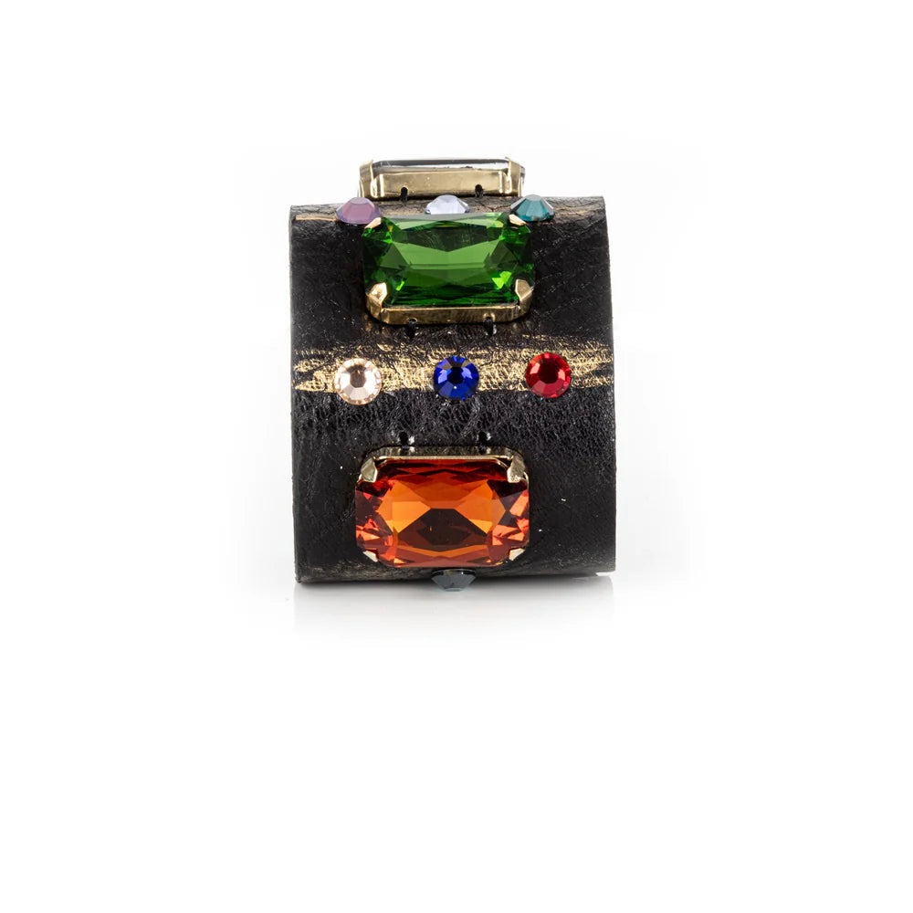 The Dark Royal Prism Leather Cuff