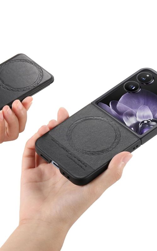 Twill Fabric Leather Skin Phone Case For Xiaomi Mix Flip
