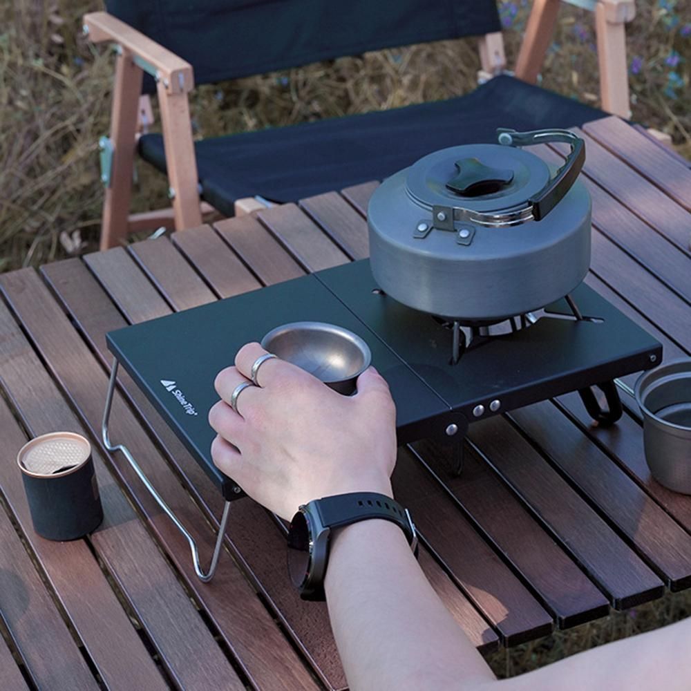 Folding Camping Table Portable Gas Stove Stand Outdoor Mini Picnic Desk For Fishing Hiking