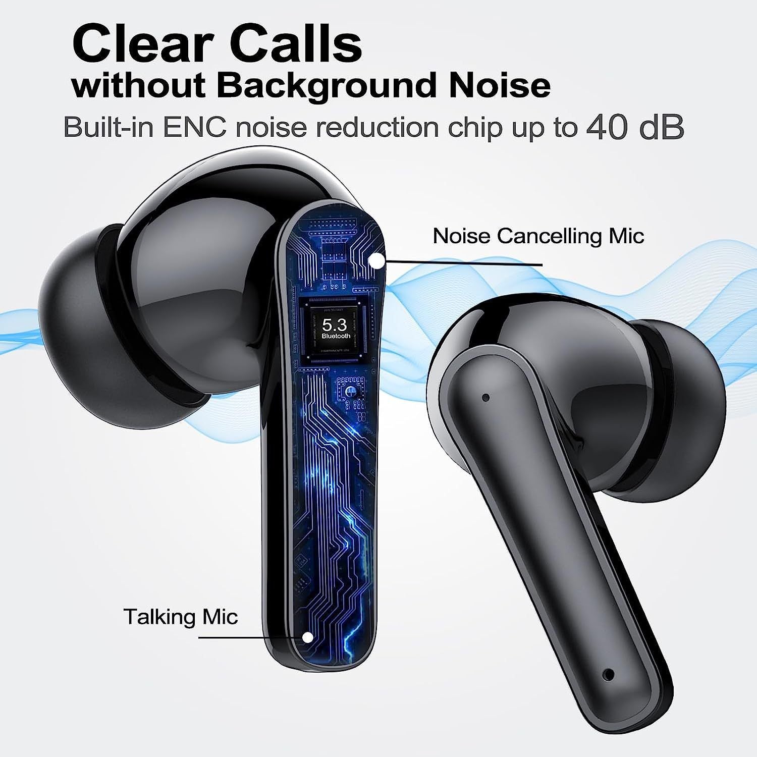 Wireless Earbuds Bluetooth Headphones Cordless in-Ear Earphones