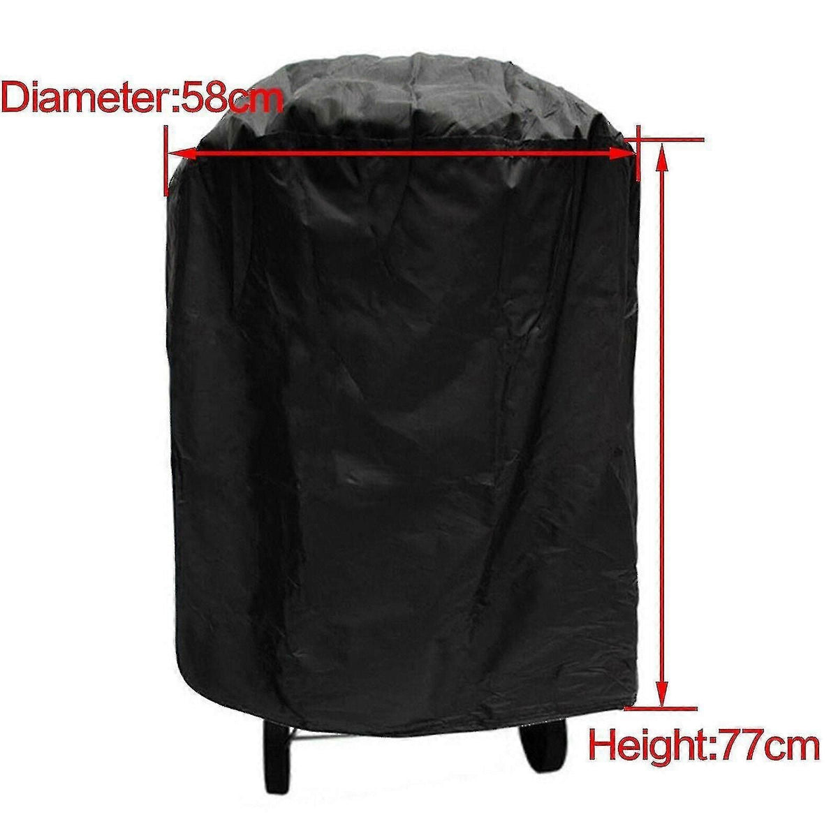 Heavy Duty Waterproof Barbecue (bbq) Storage Cover - Black