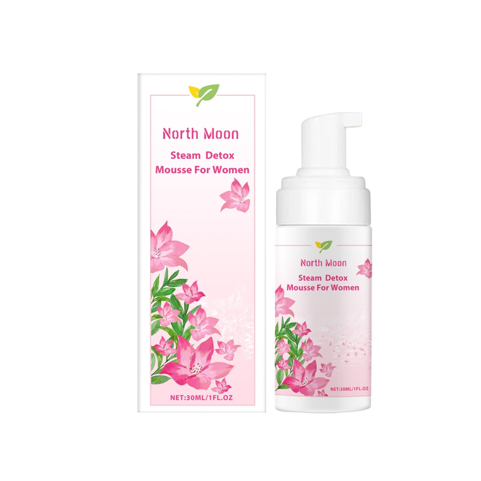 Body Cleansing Mousse, Gentle Moisturizing, Daily Skin Care, Feminine Hygiene ,30ml