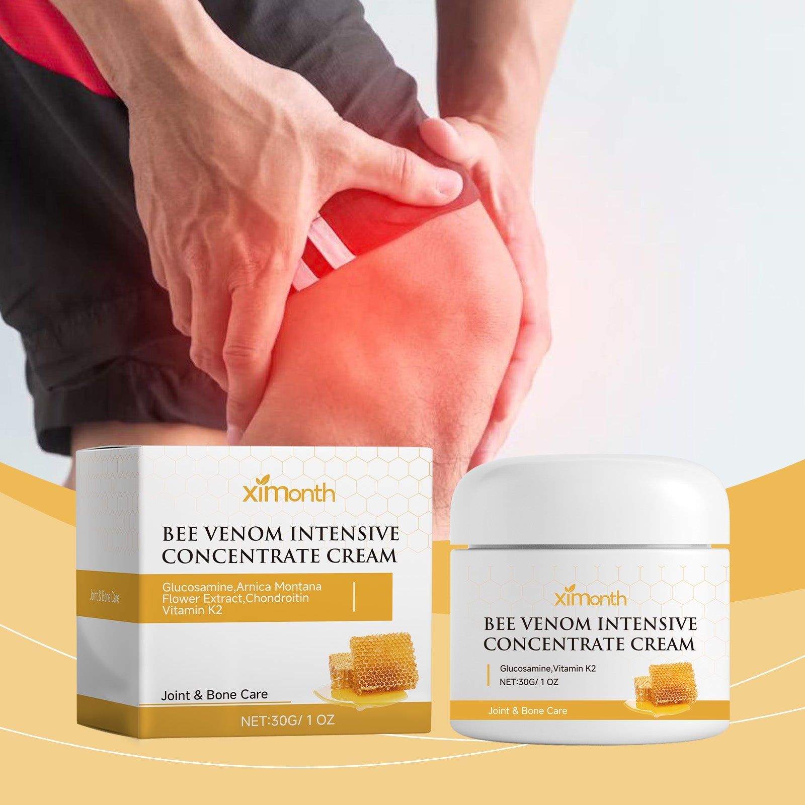 Ultimate Joint Care Cream, Bee Venom, Fast Relief, Flexibility, Pain Relief ,30g