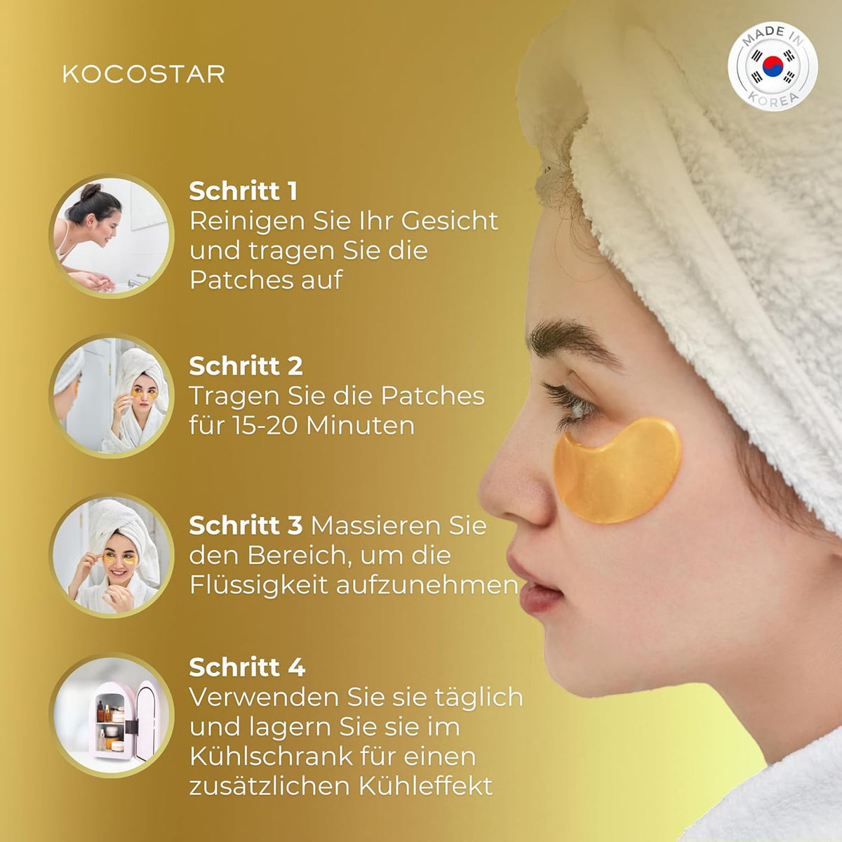 Kocostar Princess Gold Eye Patch 3G 1's