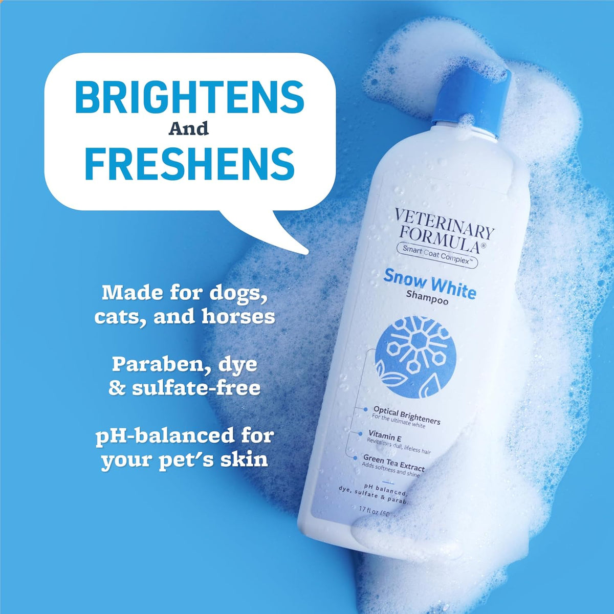 Synergy Labs Veterinary Formula Solutions Snow White Shampoo, 503ml