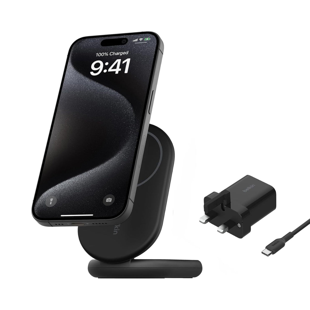 Belkin Boost Charge™ Foldable Qi2 Wireless Charger, 15W