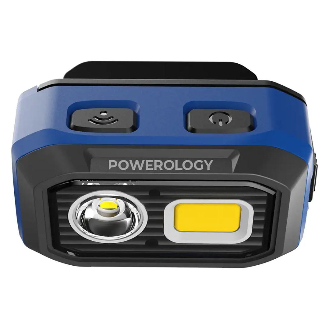 Powerology BrightVision Rechargeable LED Headlamp, Black