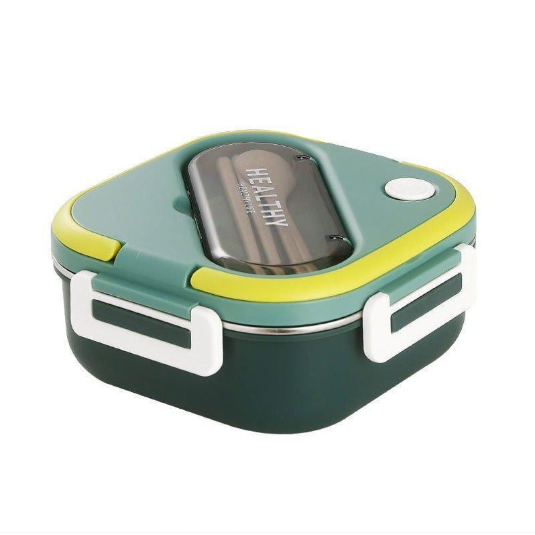Lunch Box Stainless Steel with Cutlery