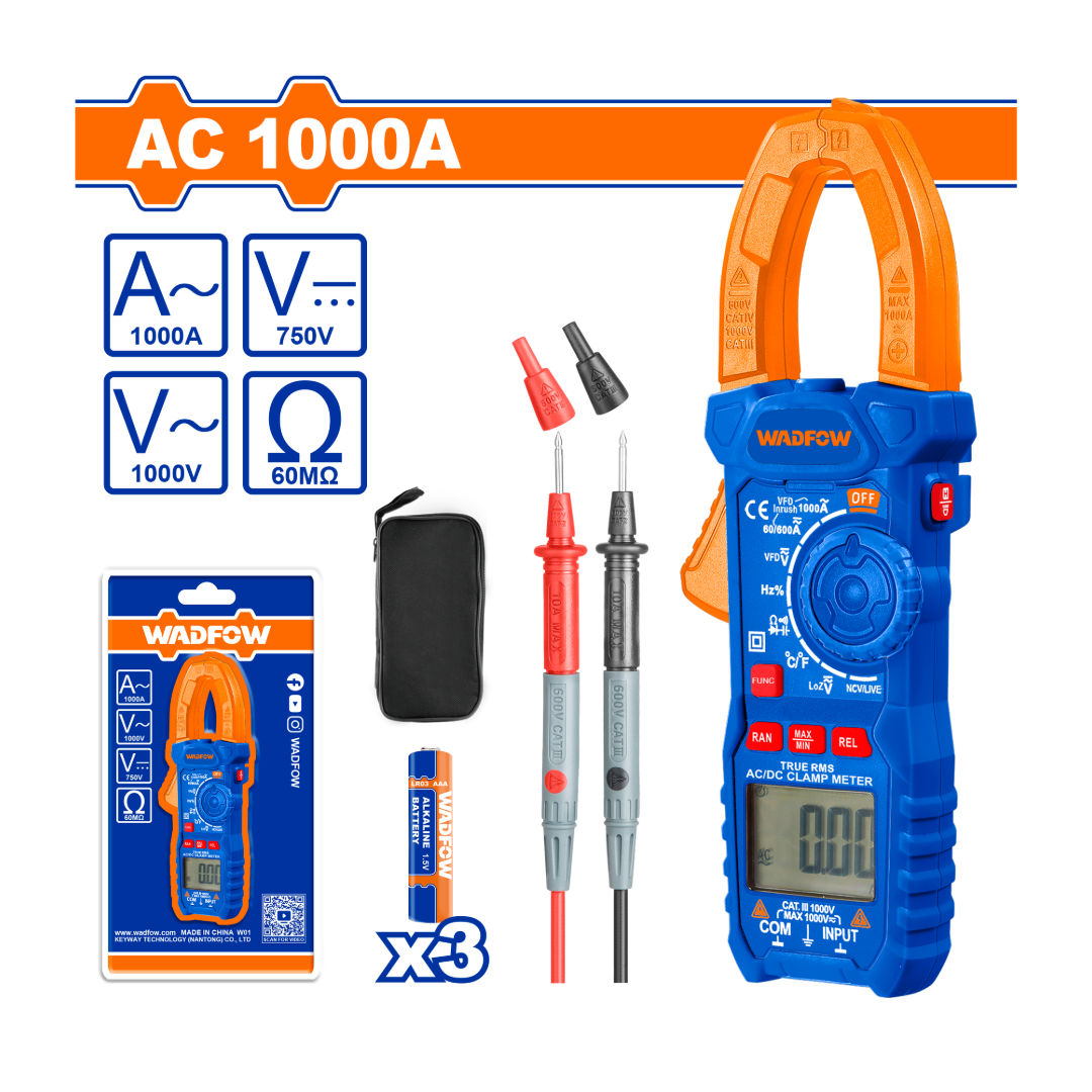 WADFOW Digital AC Clamp Meter