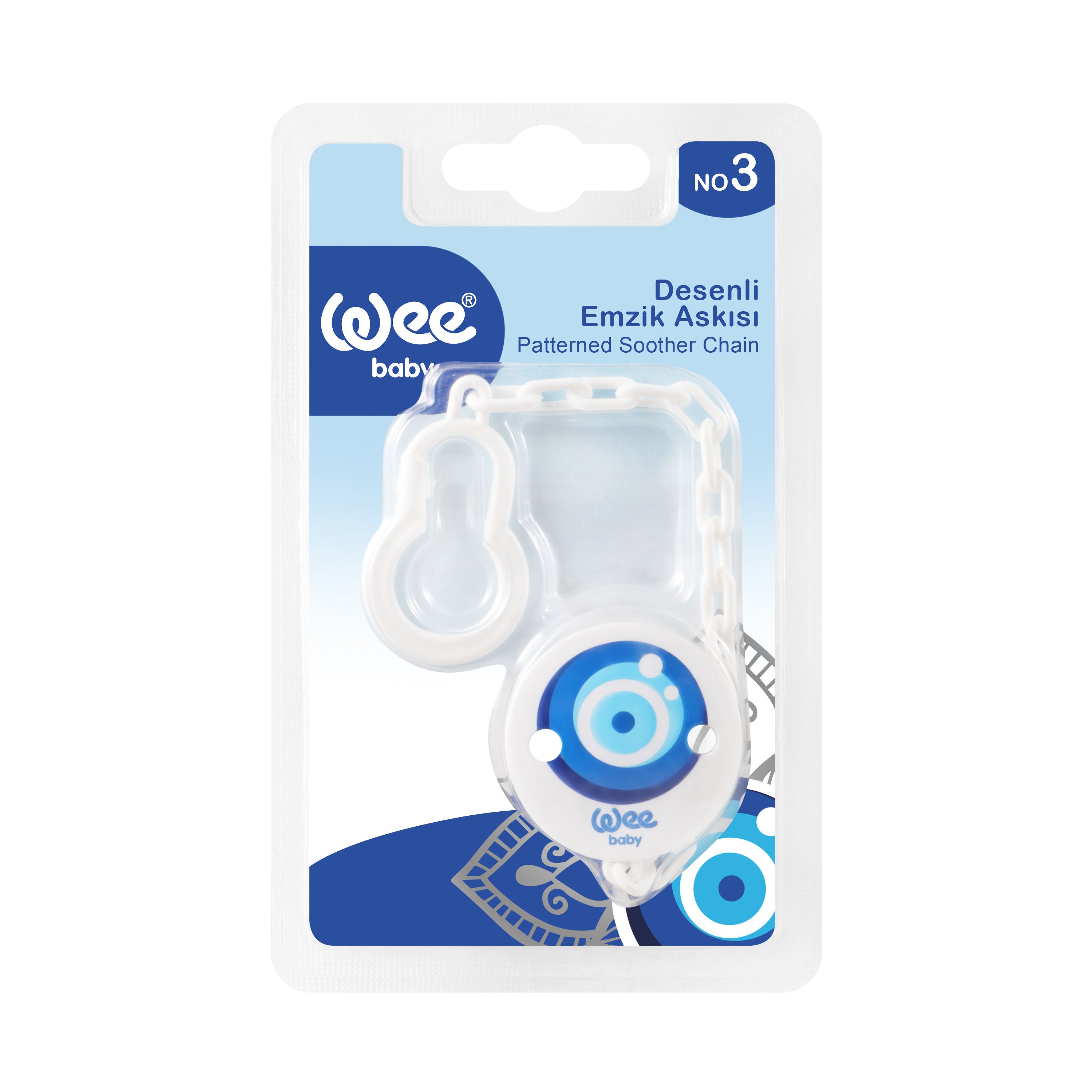 Weebaby Devil Eye Patterned Soother Chain, Pacifiers & Soothies