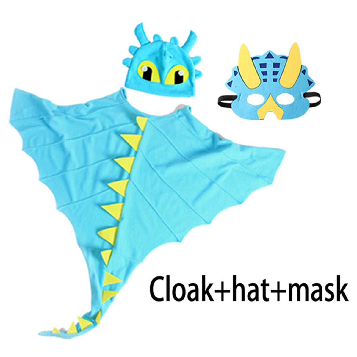 Children Dinosaur Cape Halloween Cosplay Costume Set Kids Christmas Outfits