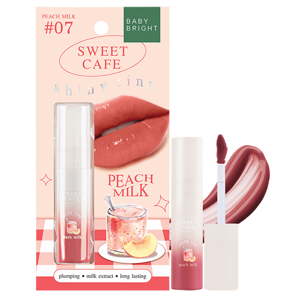 SWEET CAFE SHINY TINT 2.8G BABY BRIGHT (M) #07 PEACH MILK