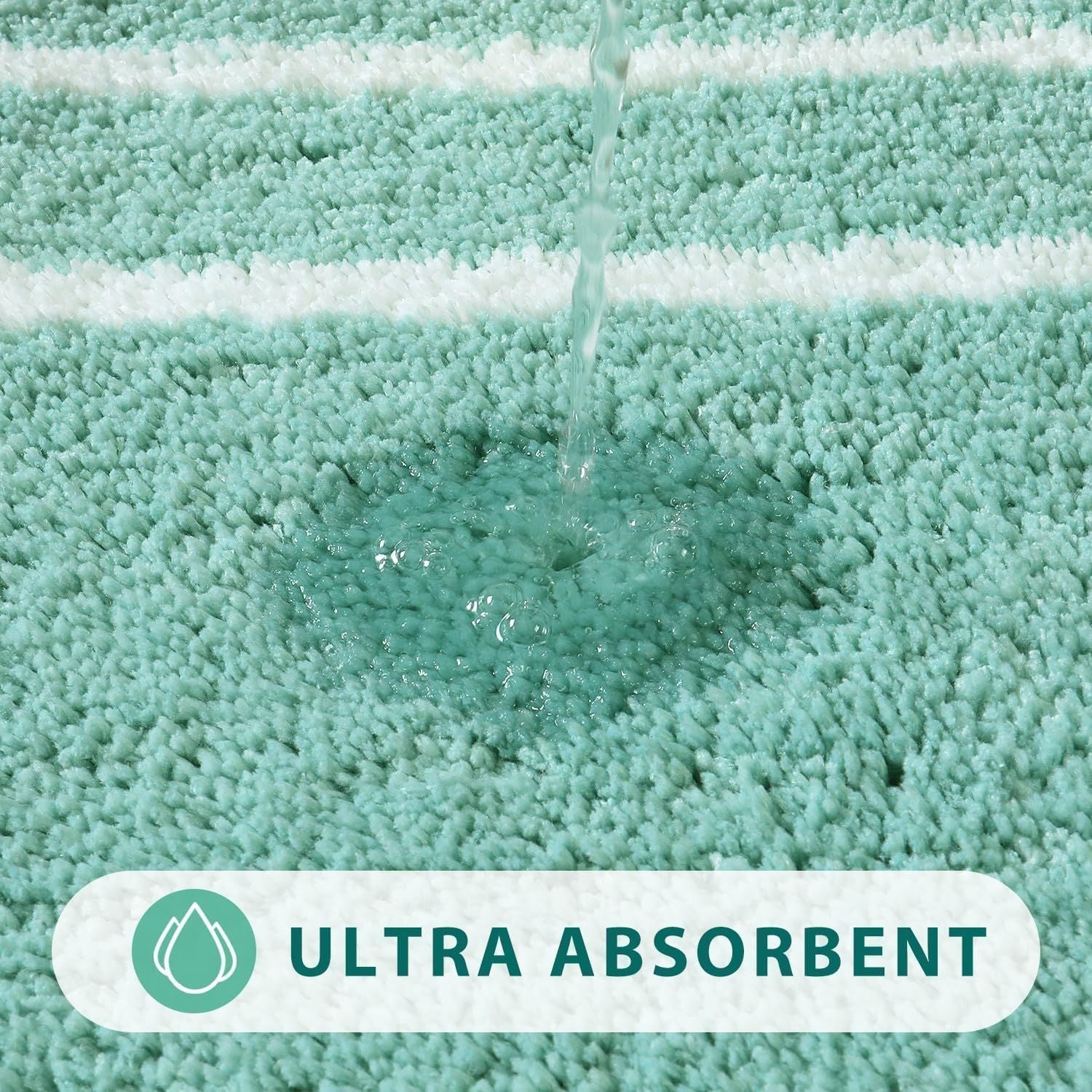 AIESY® Premium Long Microfiber Bathroom Runner Rug | Luxury Shaggy Floor Mat with Ultra-Absorbent Pile and Non-Slip TPR Backing
