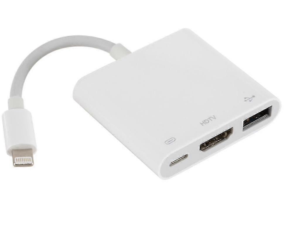 Lightning To Hdmi/Usb Otg Adapter For Iphone/Ipad – 1080P Hd