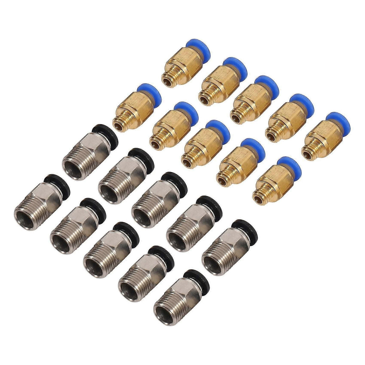 Pc4-m10 Straight Pneumatic Fitting Push To Connect + Pc4-m6 Quick In Fitting For 3d Printer Bowden