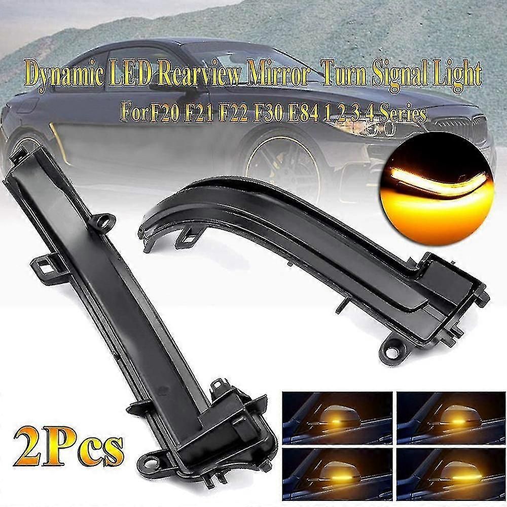 Car Led Dynamic Rearview Mirror Light Turn Signal Light Indicator Blinker For-for BMW F20 F21 F22 F30