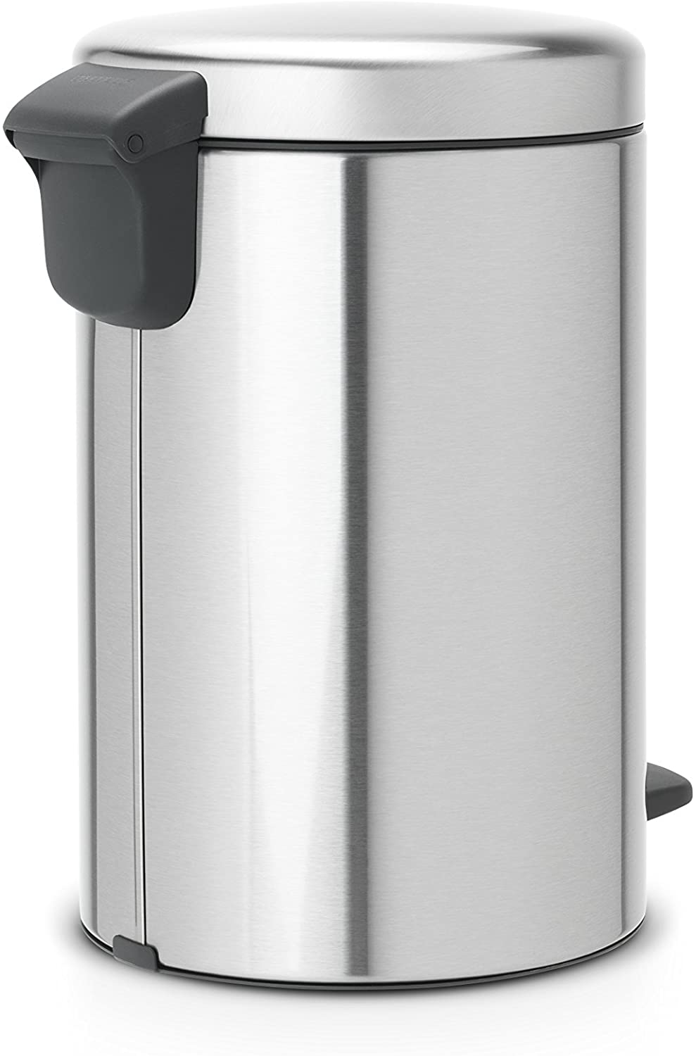 Brabantia 112041 Pedal Bin newIcon with Plastic Inner Bucket, 12 Litre - Matt Steel Fingerprint Proof