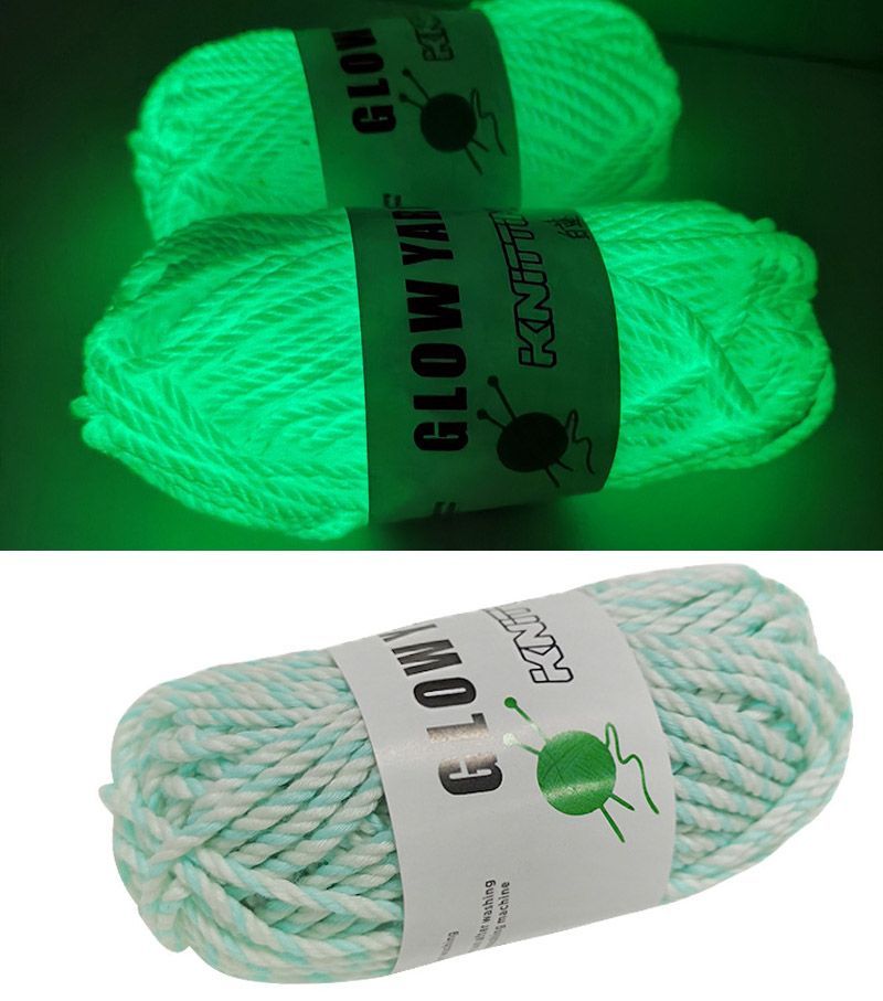 Glowing Yarn Luminous Hand Knitting Yarn DIY Arts Crafts For Sewing Beginners