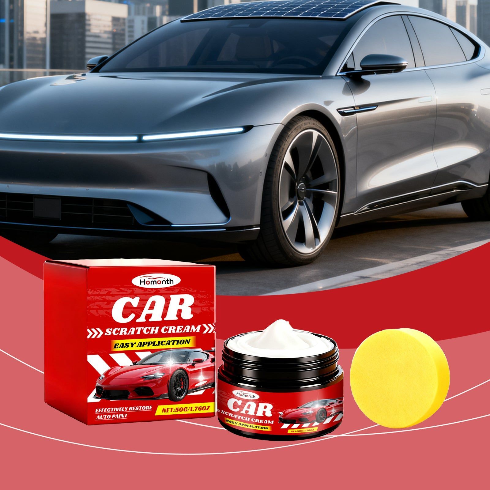 Car Scratch Care Ointment, Nano-Coated Car Polishing, Car Care, Scratch Repair, Vehicle Restoration ,1set