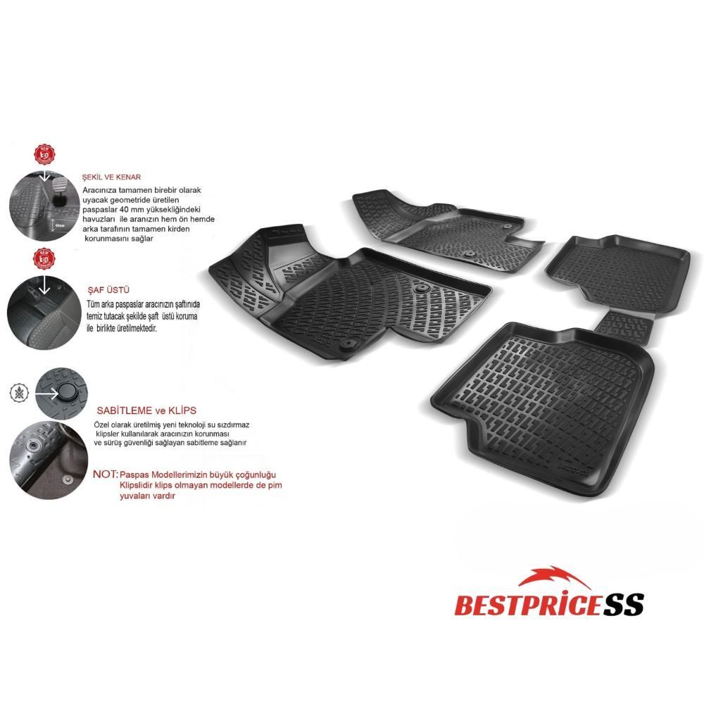 For Bmw 3 Series E46 1997-2006 3D Car Floor Mat Premium