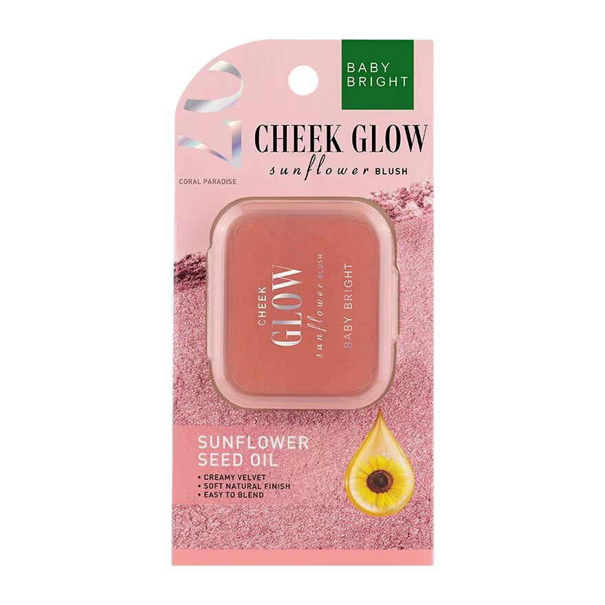 CHEEK GLOW SUNFLOWER BLUSH 5.2G BABY BRIGHT (M) 07 CORAL PARADISE