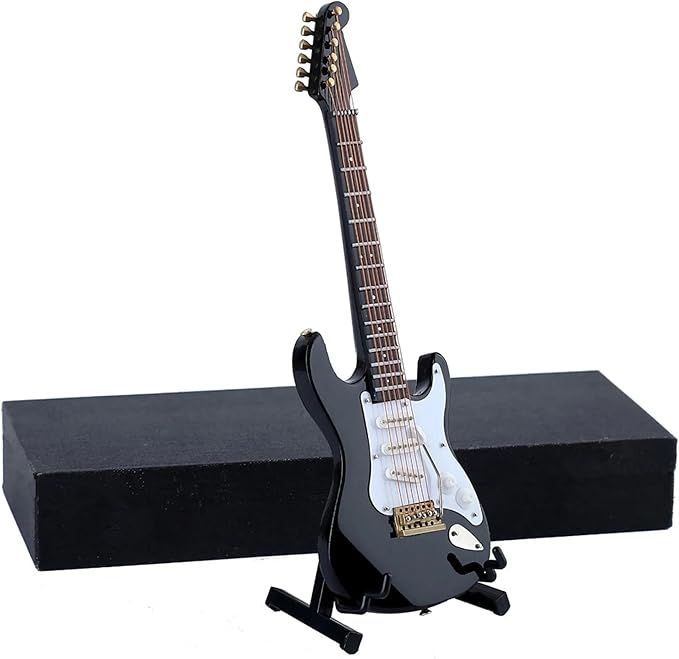 Mini Musical Instrument Miniature Electric Guitar Model Desktop Decoration Gift