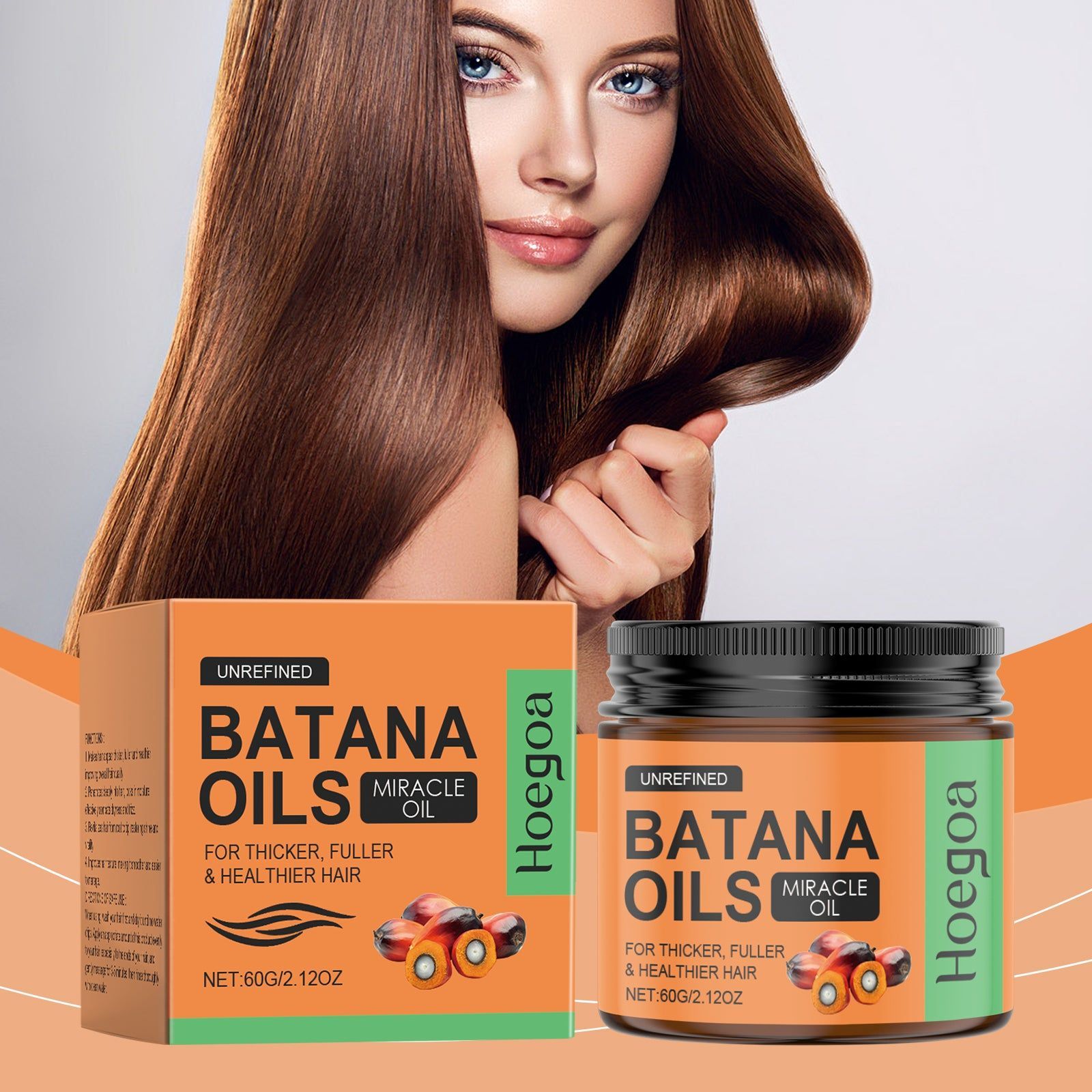 Batana Oil Hair Care Cream, Deep Moisturizer for Dry, Damaged Hair, Nourishing Hair Mask ,60g