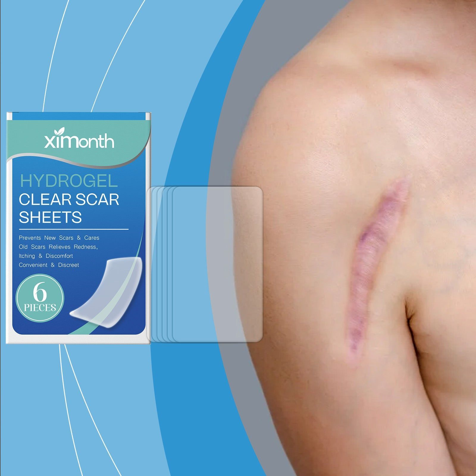 Body Care Patch, Moisturizing Skin Repair, Scar Reduction, Daily Nourishing ,6pcs