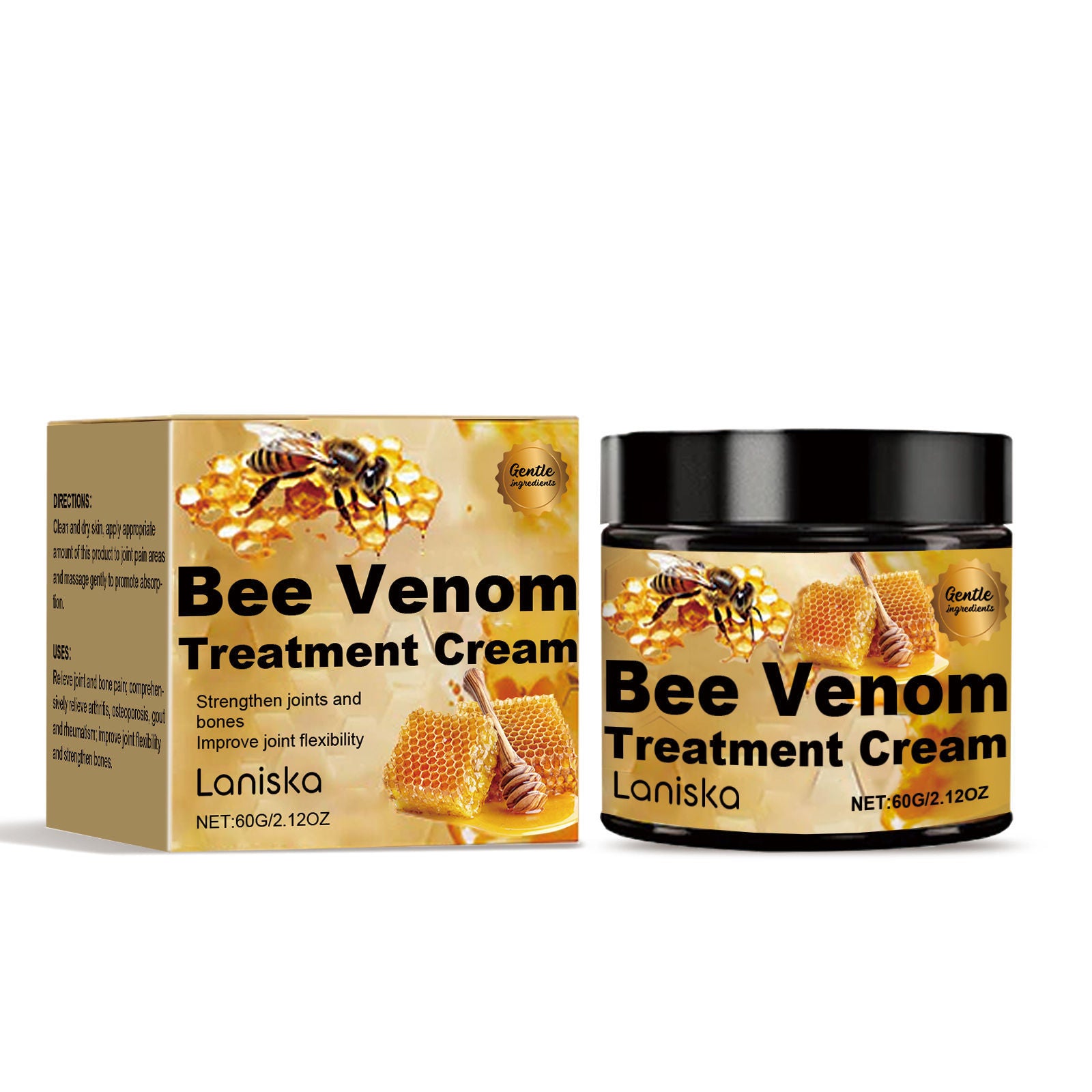 Bee Venom Joint Care Cream, Instant Pain Relief, Muscle & Joint Comfort ,60g