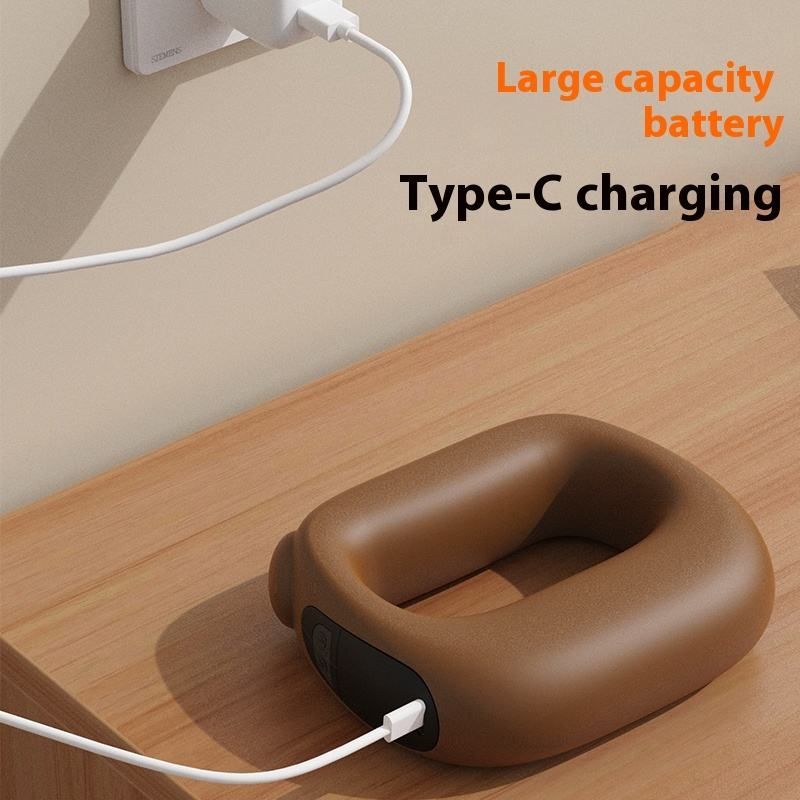 Electric Fascia Ring Vibration Massager with Heat Deep Tissue Messager Mini Yoga Ring
