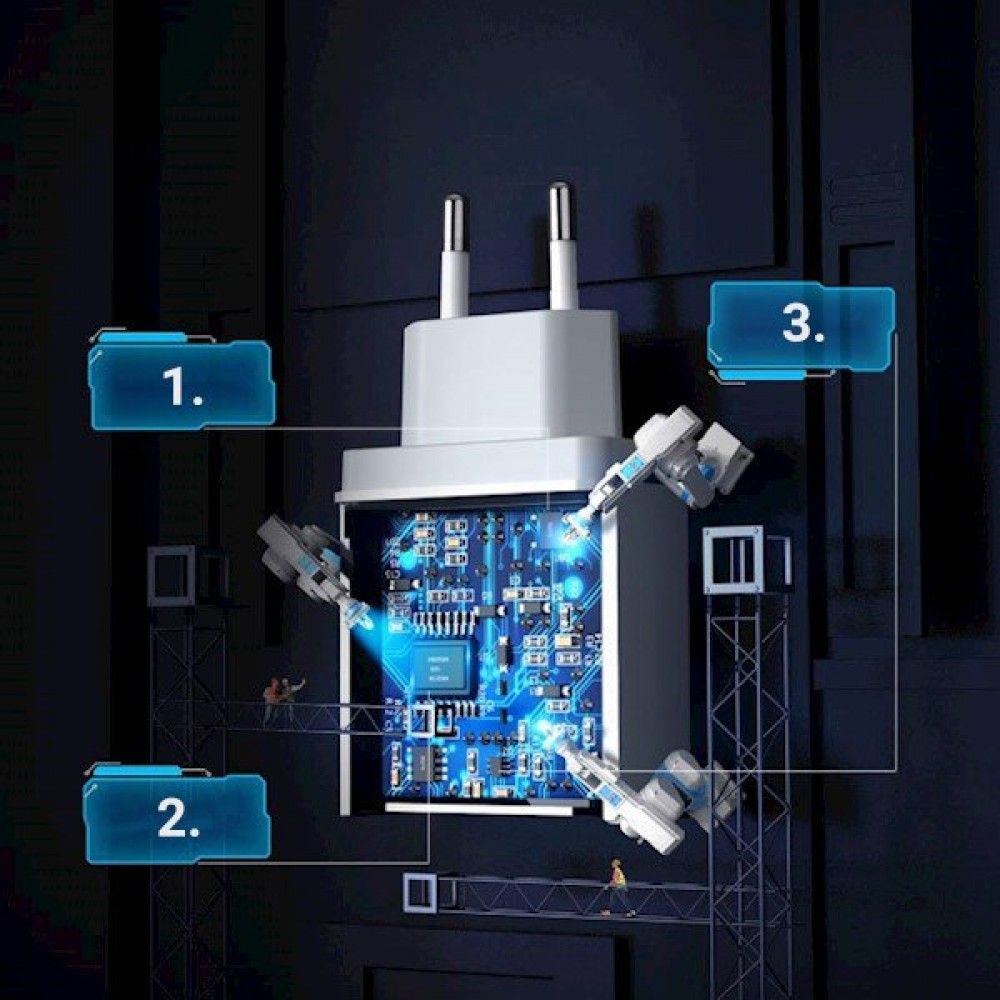 شاحن حائطي USB من UGREEN طراز CD122 بقدرة 18 واط، يدعم تقنية الشحن السريع 3.0، مزود بمقبس الاتحاد الأوروبي، محول شحن سريع