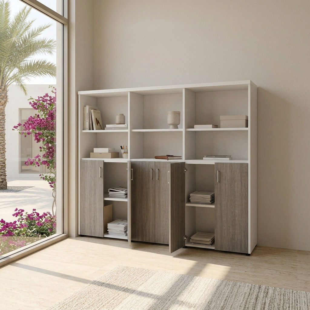 Executive Office Filing Cabinet with Shelves